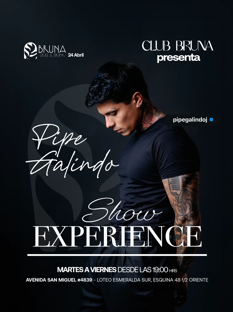 Pipe Galindo Show Experience en Bruna Bar Talca